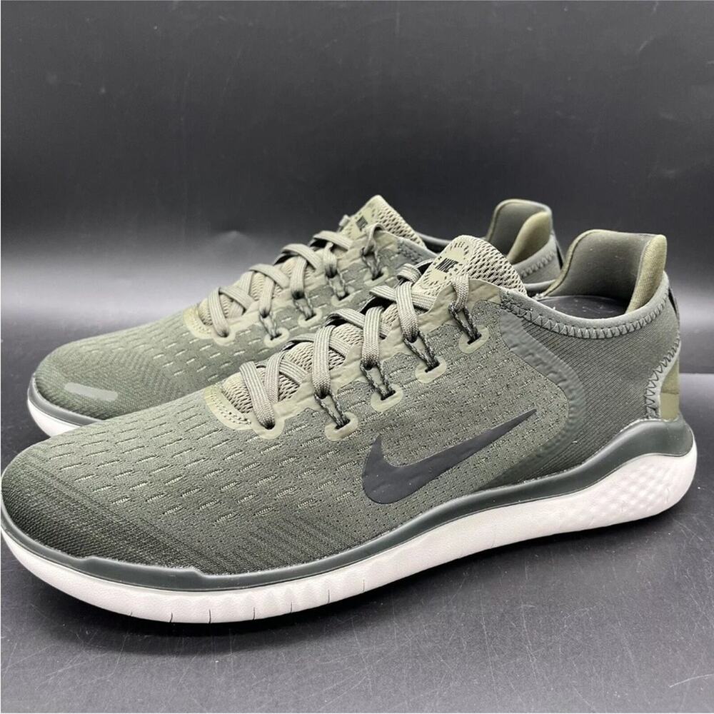 Nike Free RN 2018 Cargo Khaki Black Sequoia 942836-300 Men's Running size 8.5 - Picture 5 of 5